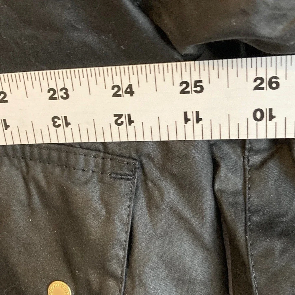 J Crew Barbour® Erma waxed jacket Size 14 Black - Picture 6 of 9